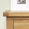 Woburn Oak Wooden 4 Drawer Narrow Chest