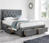 Woodbury Grey Storage Bed with Signature 3000 Mattress Included