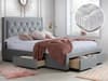 Woodbury Grey Storage Bed with Signature 3000 Mattress Included