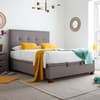 Yorkie Grey Ottoman Bed with Signature 3000 Mattress Included