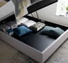 Yorkie Light Grey Fabric Ottoman Bed