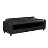 Zinc Black 3 Seater Leather Sofa Bed