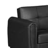 Zinc Black 3 Seater Leather Sofa Bed