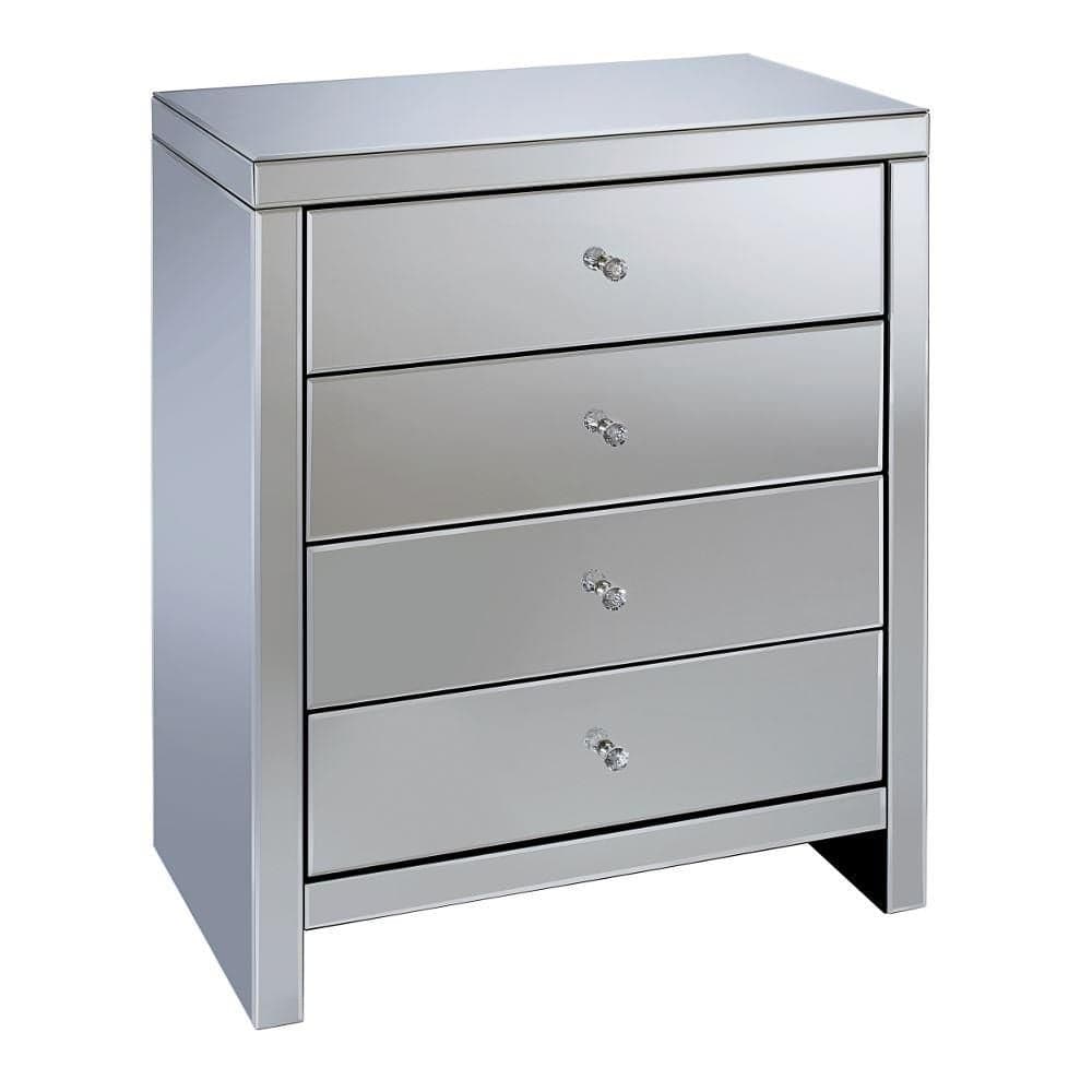 Florence 4 drawer shop mirrored chest