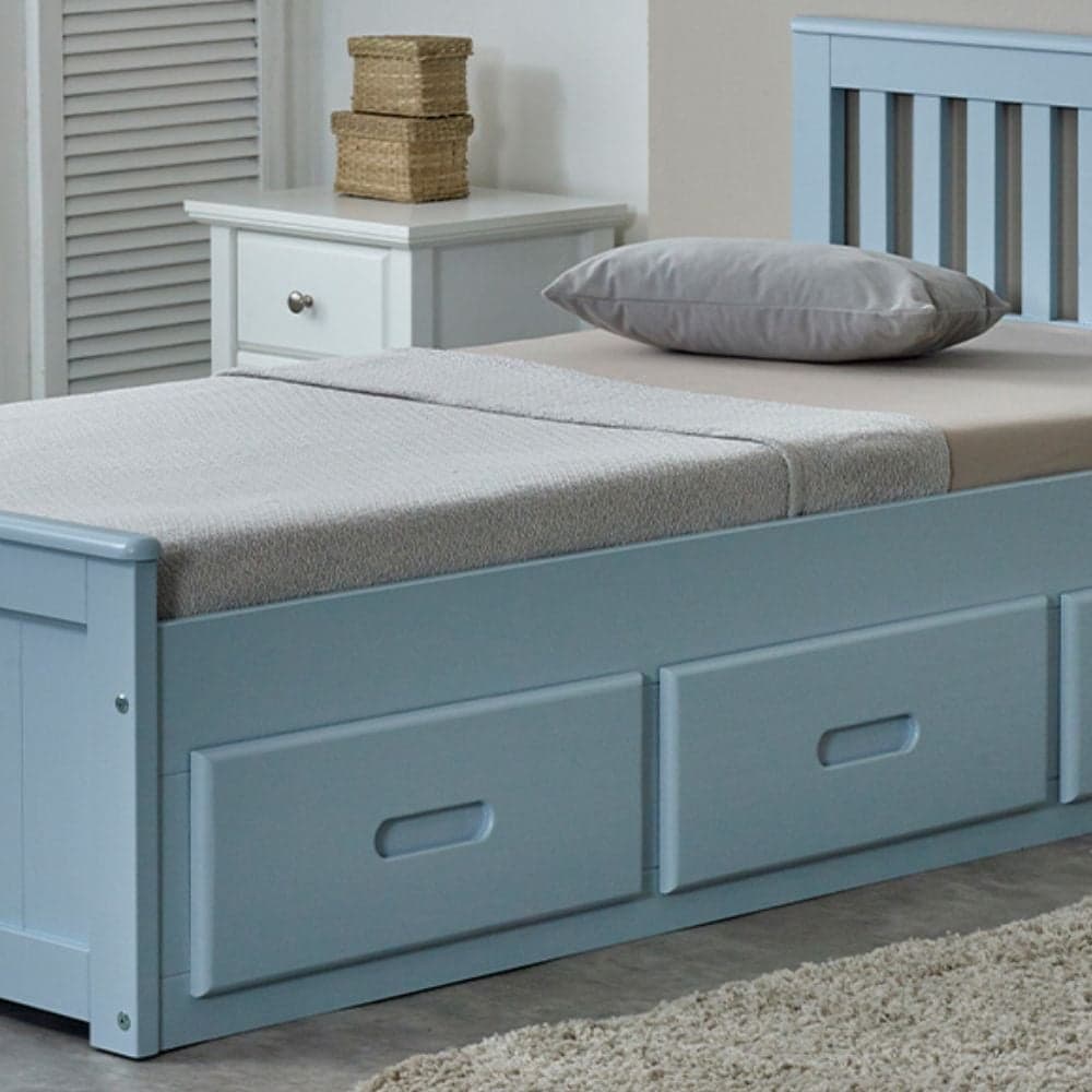 Mission queen platform top bed with storage