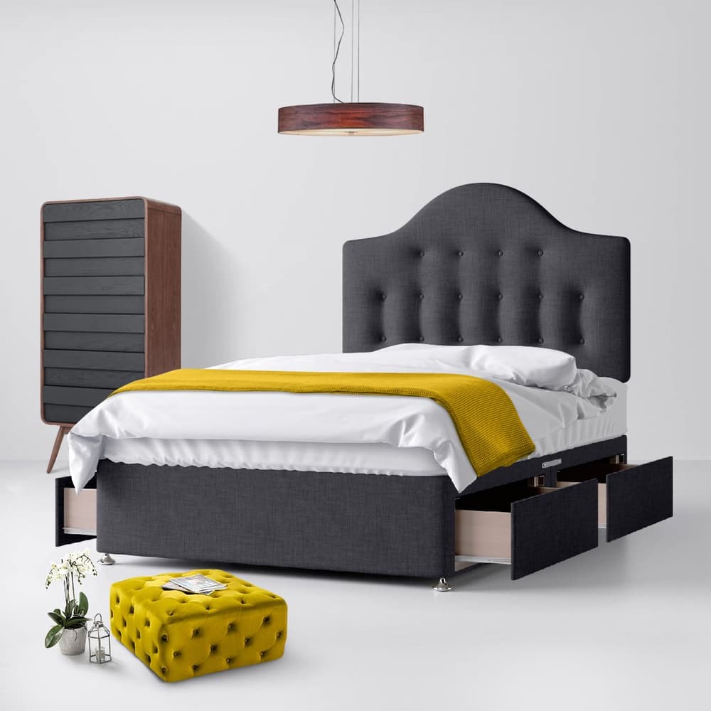 Charcoal discount queen bed