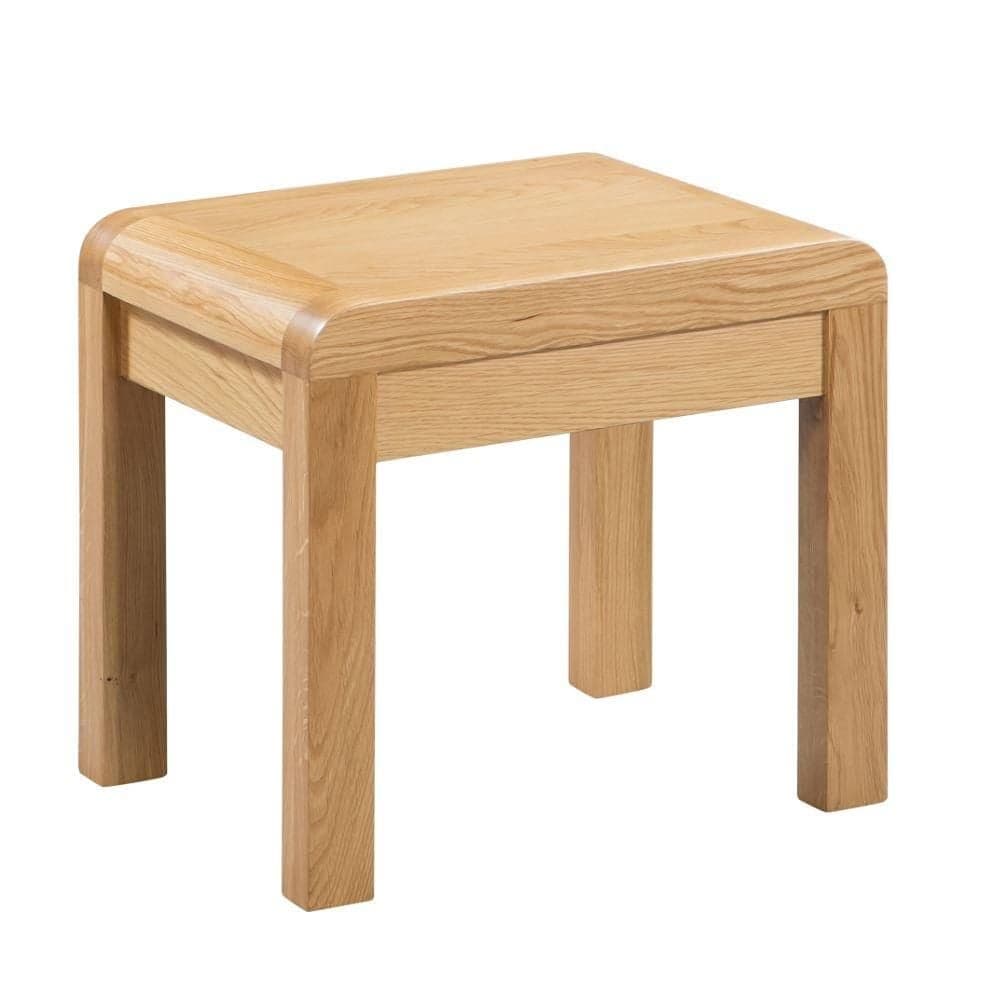 Curve Oak 2 Drawer Dressing Table and Stool Happy Beds