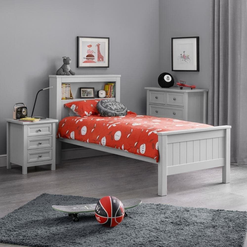Grey shop bookcase headboard