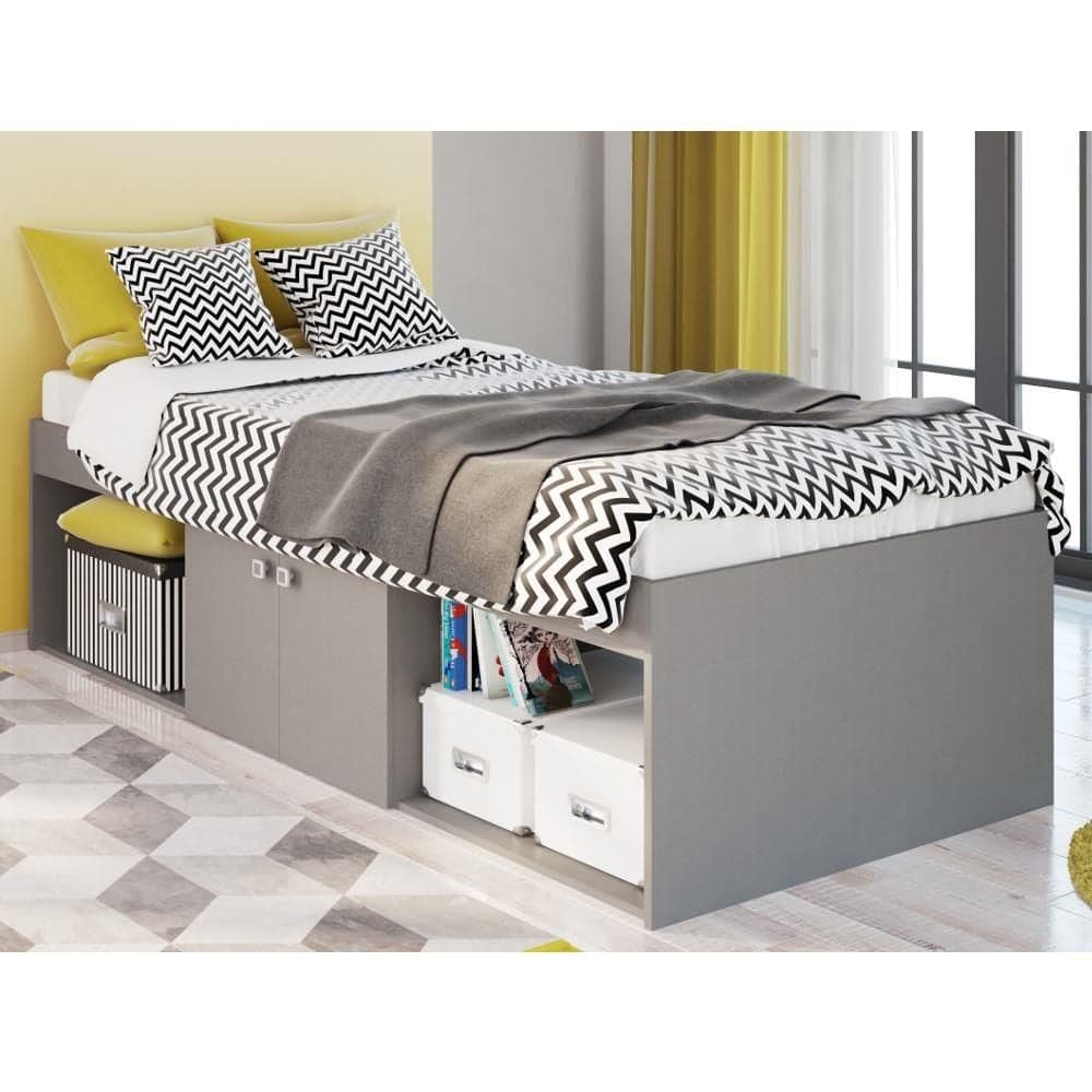 Grey cabin 2024 bed with storage