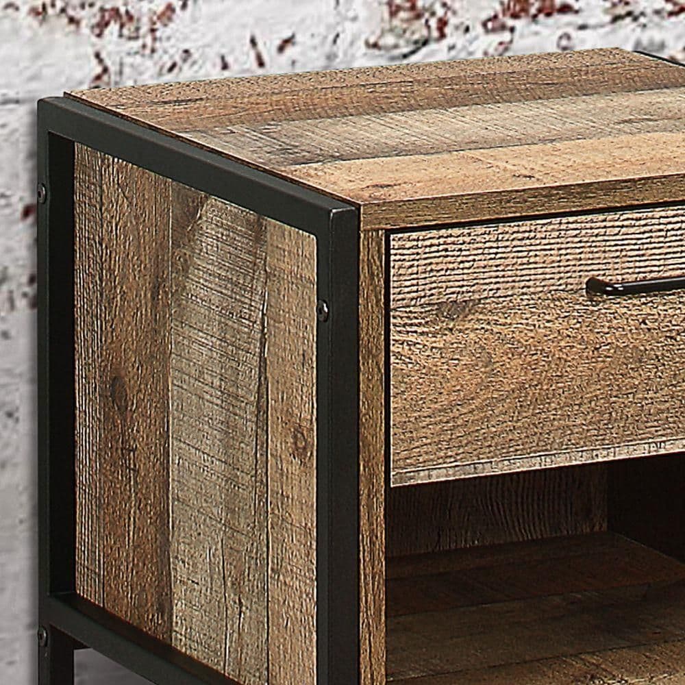 Efrain bedside 1 drawer nightstand union rustic top