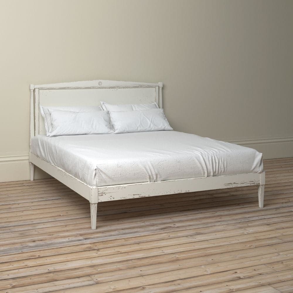 Low bed frame shop white