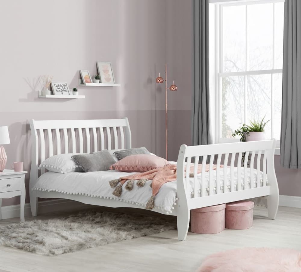 Off white sales sleigh bed