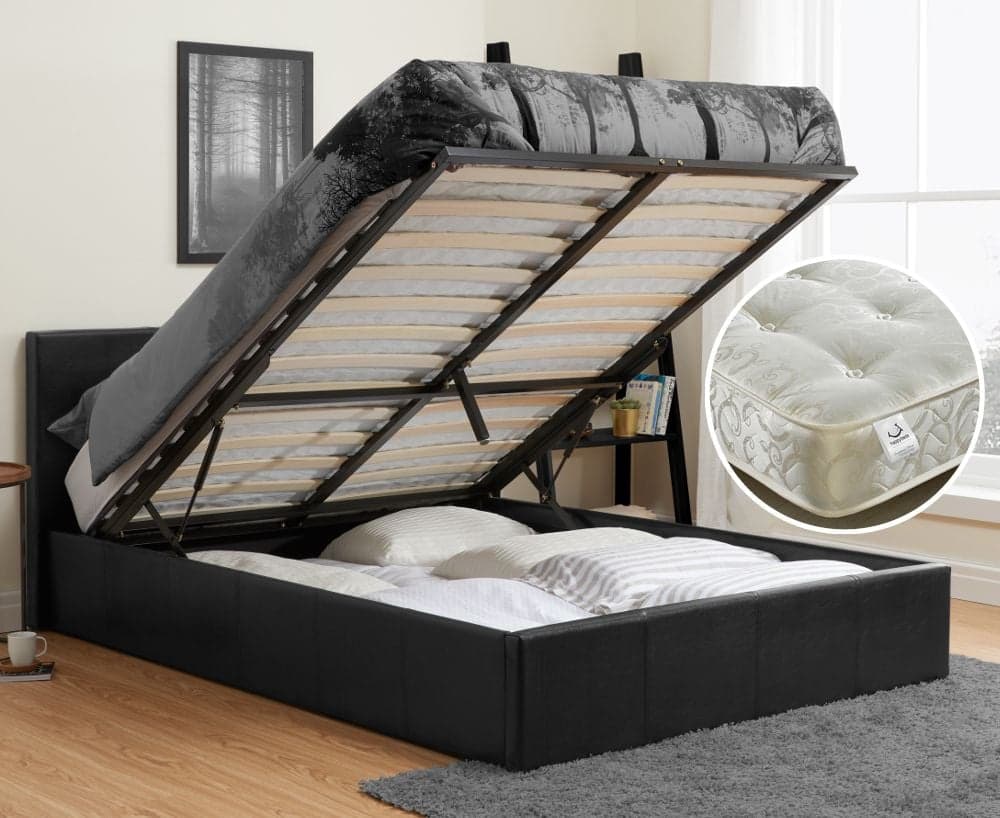Cheap ottoman beds with mattresses outlet included