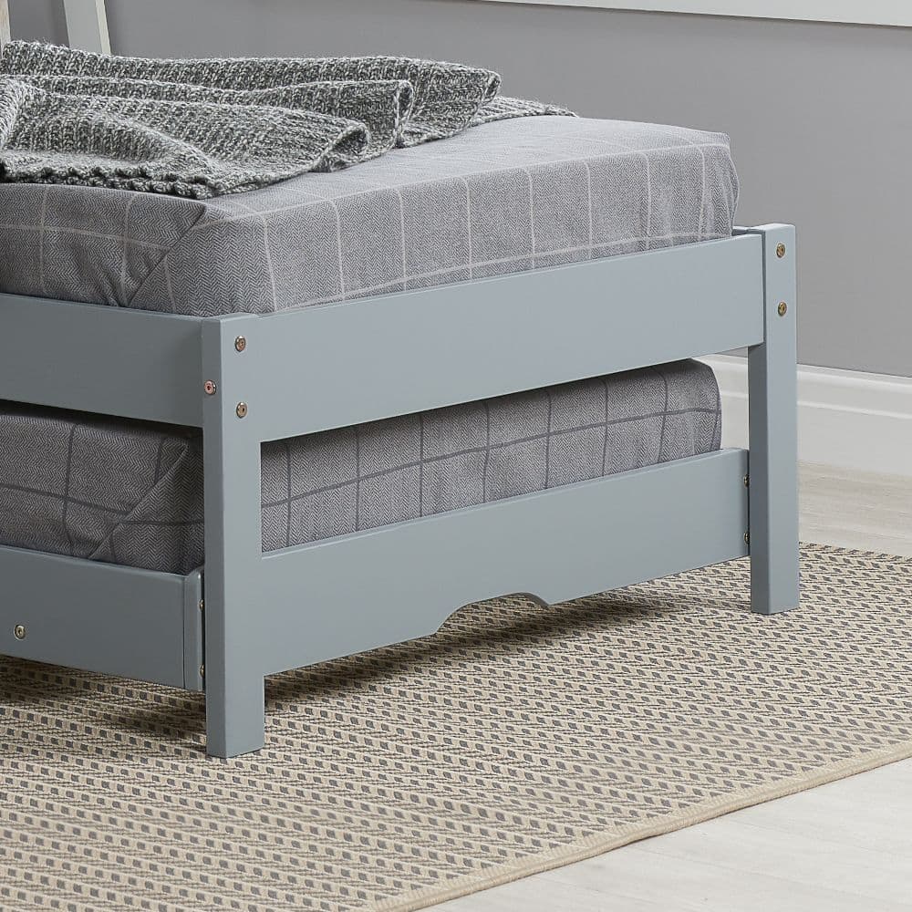 Buxton Grey Wooden Guest Bed Frame 3ft Single