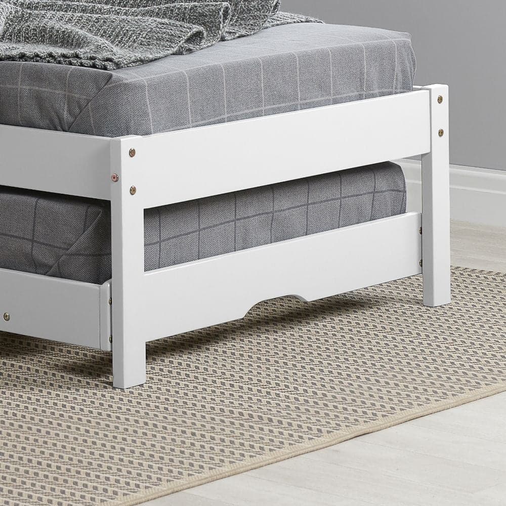 Buxton white wooden guest sales bed