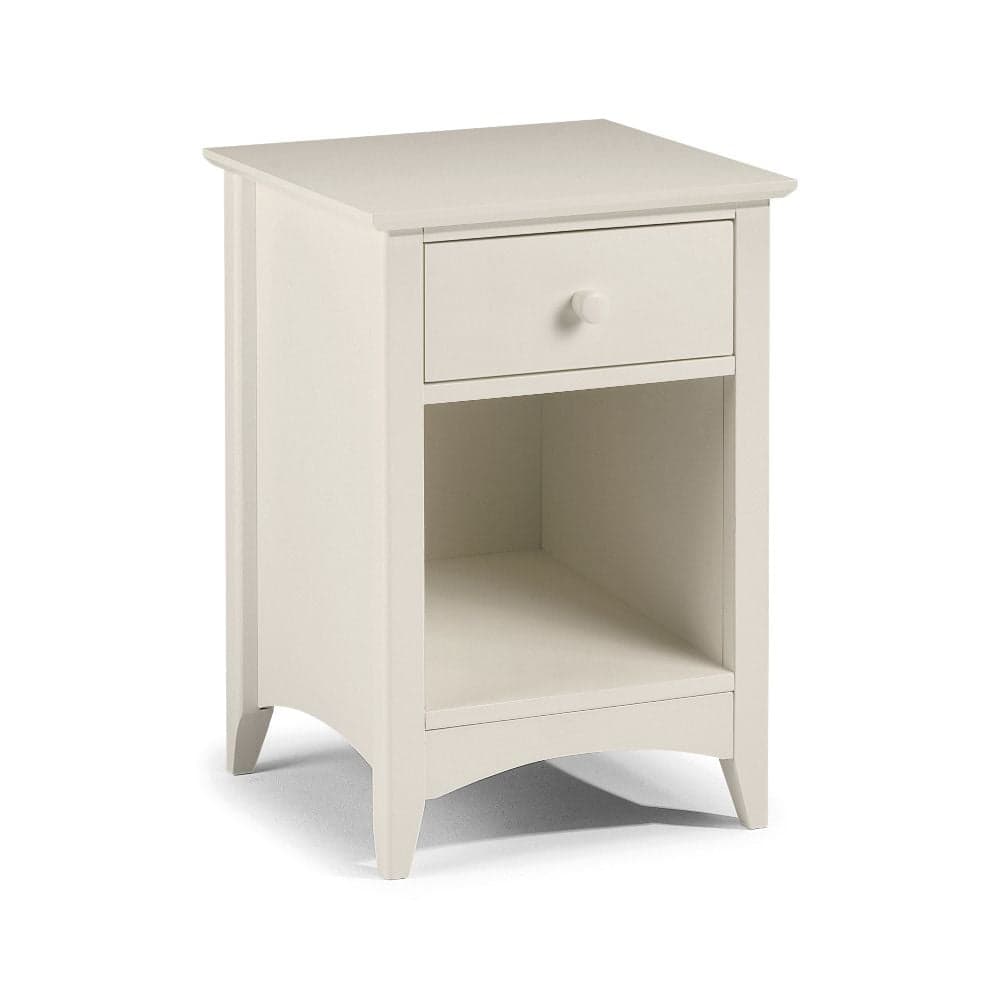 White outlet stone nightstand