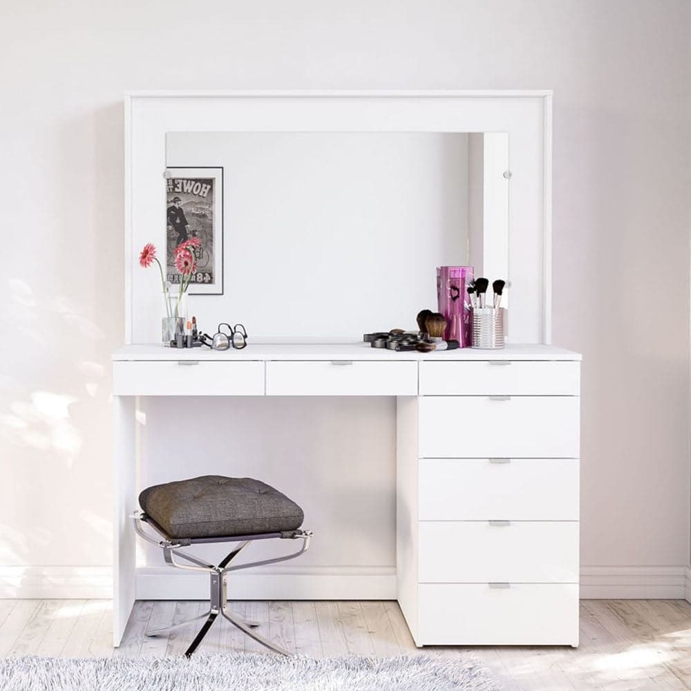 White wooden cheap dressing table