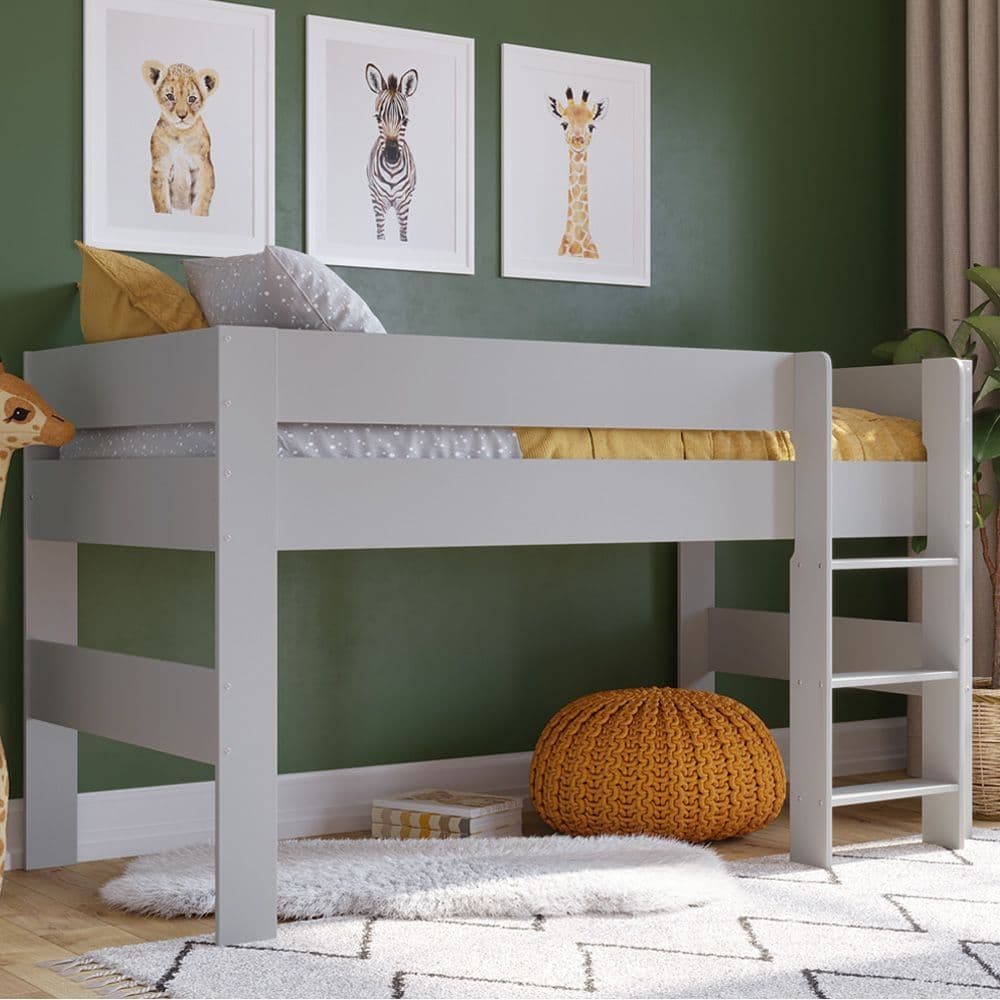 Coast Grey Wooden Mid Sleeper Happy Beds
