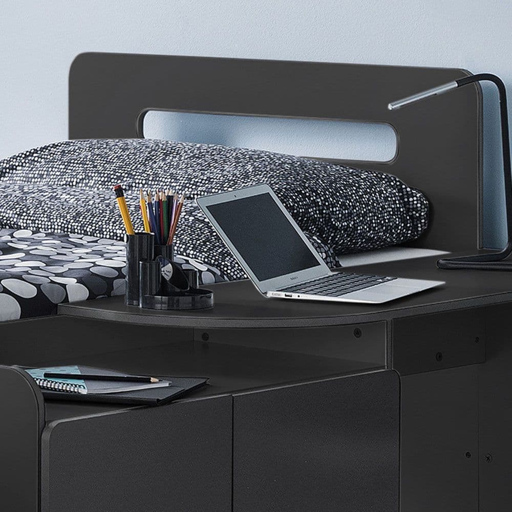 Cookie Anthracite Wooden Cabin Bed Happy Beds