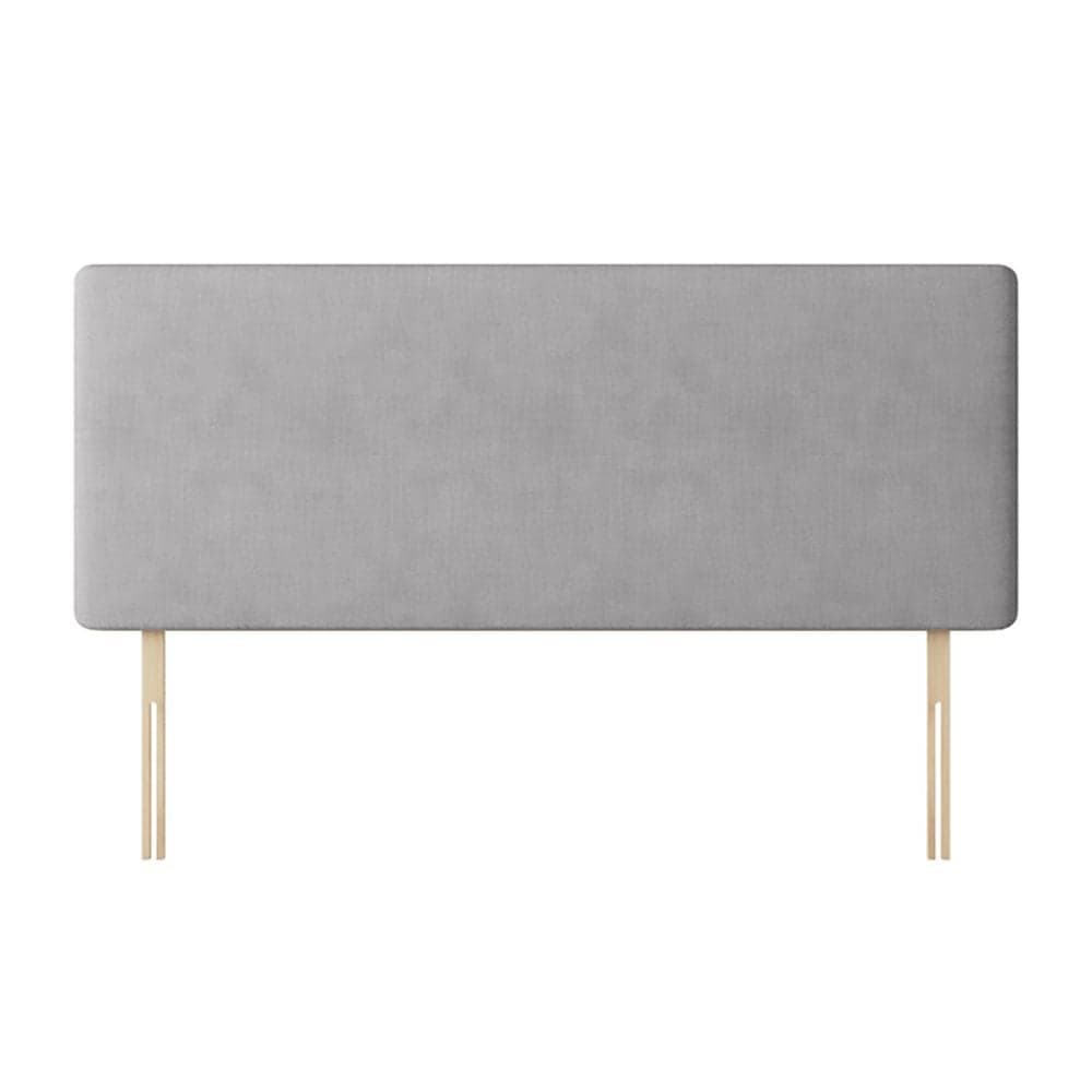Cornell Plain Silver Grey Fabric Headboard | Happy Beds