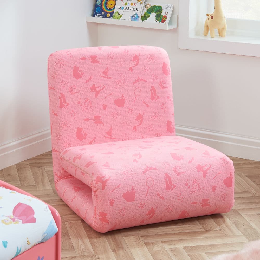 Disney Princess Pink Fold Out Bed Chair Happy Beds