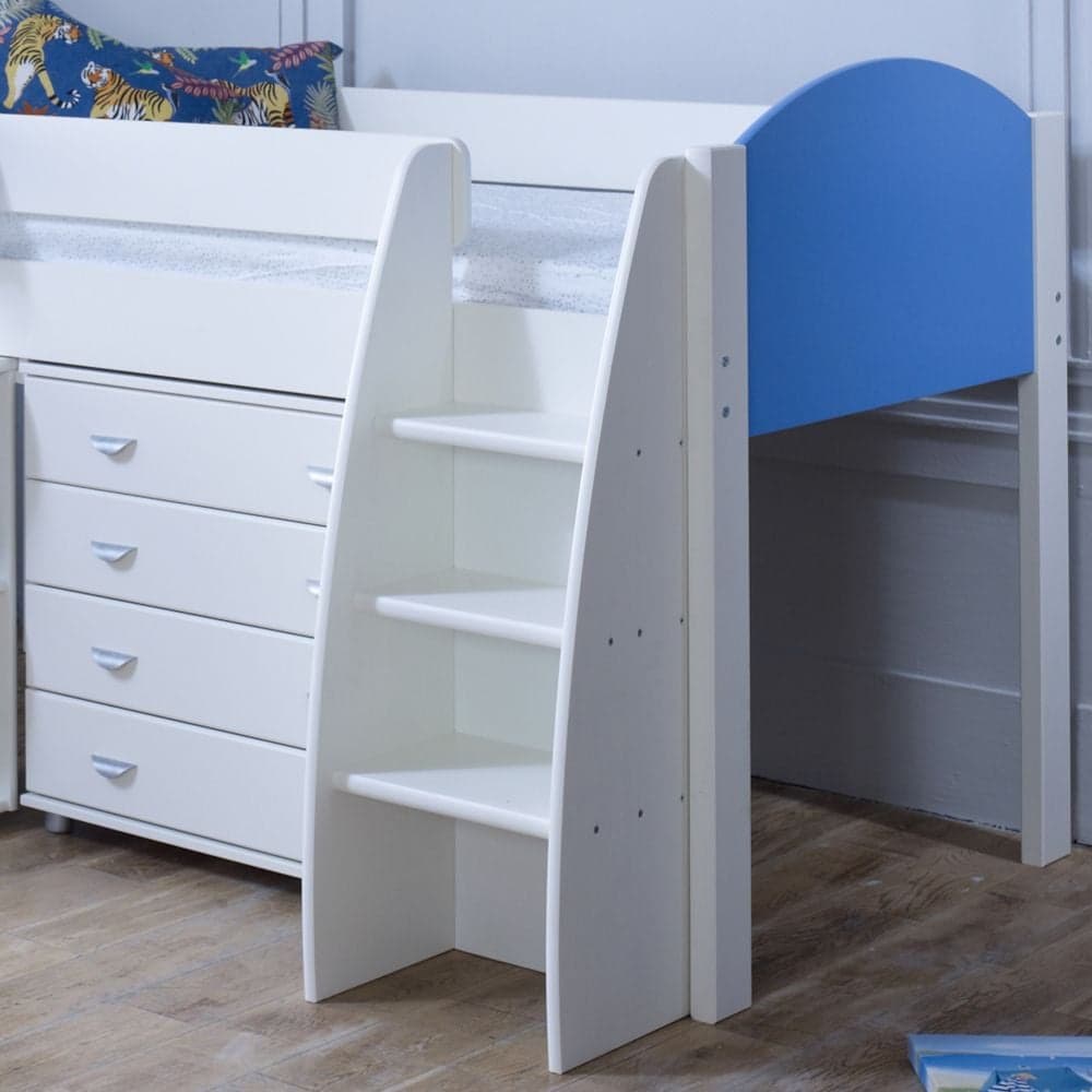Blue mid cheap sleeper bed