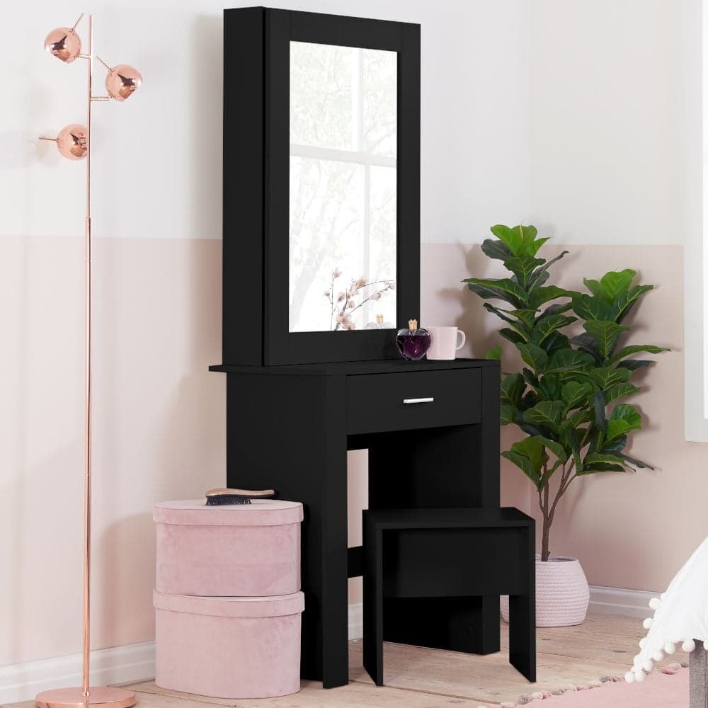 Black dressing table without mirror shop