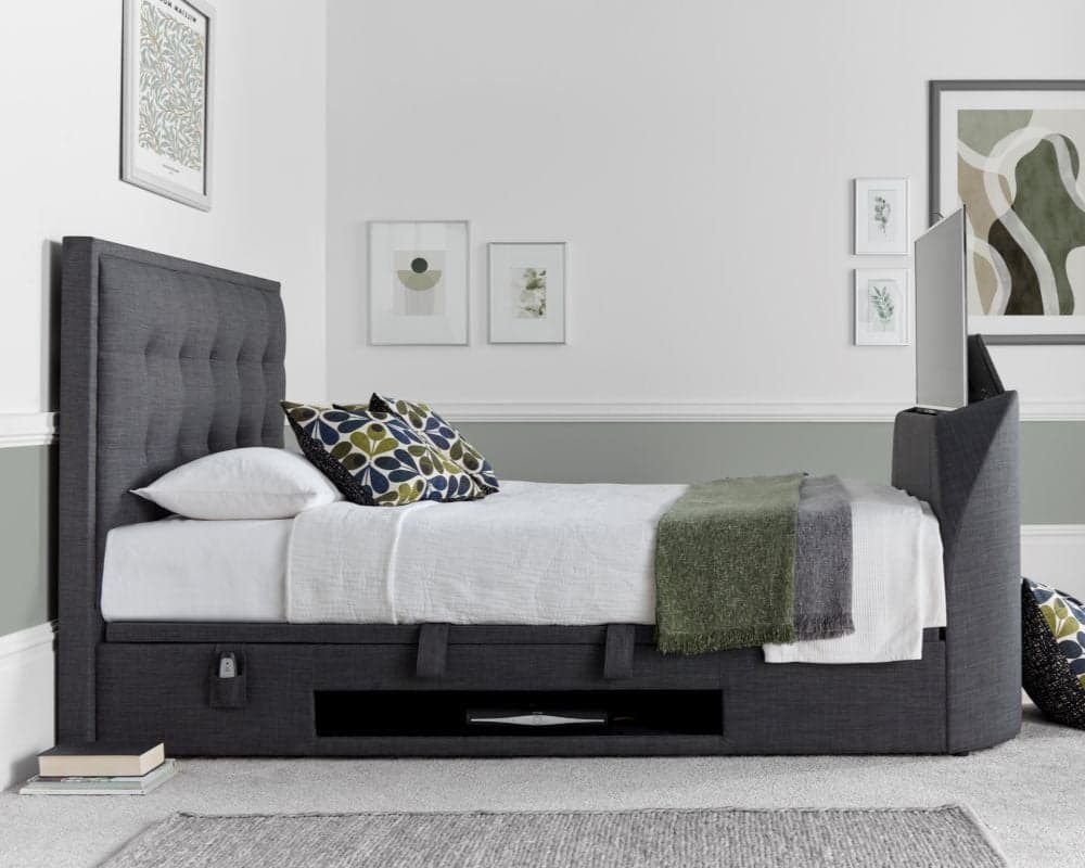 Slate deals gray ottoman