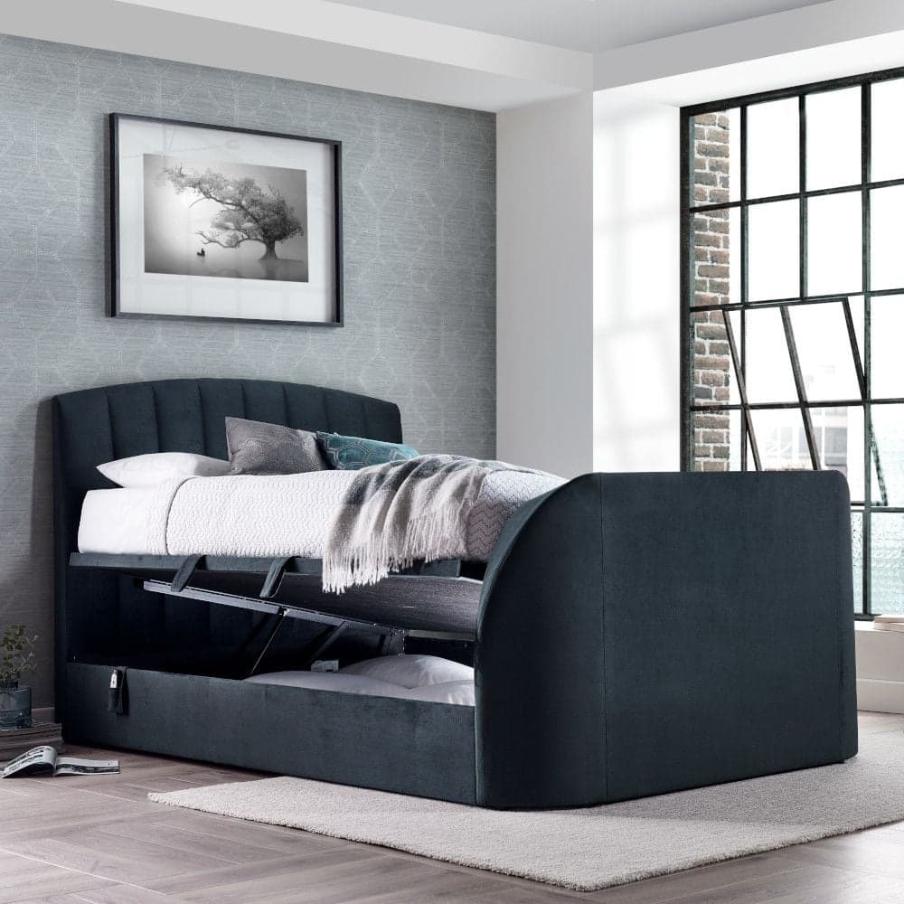 Dark grey deals tv bed