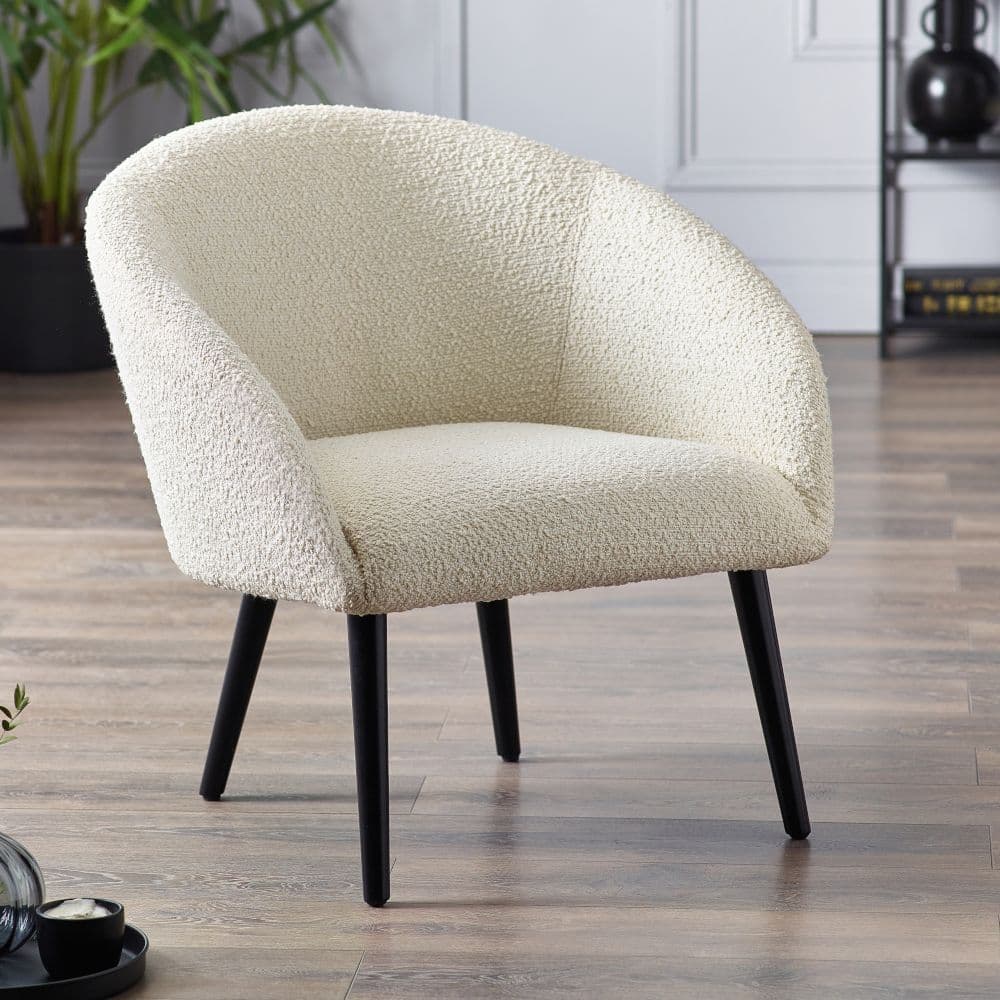 Cream fabric chair deals
