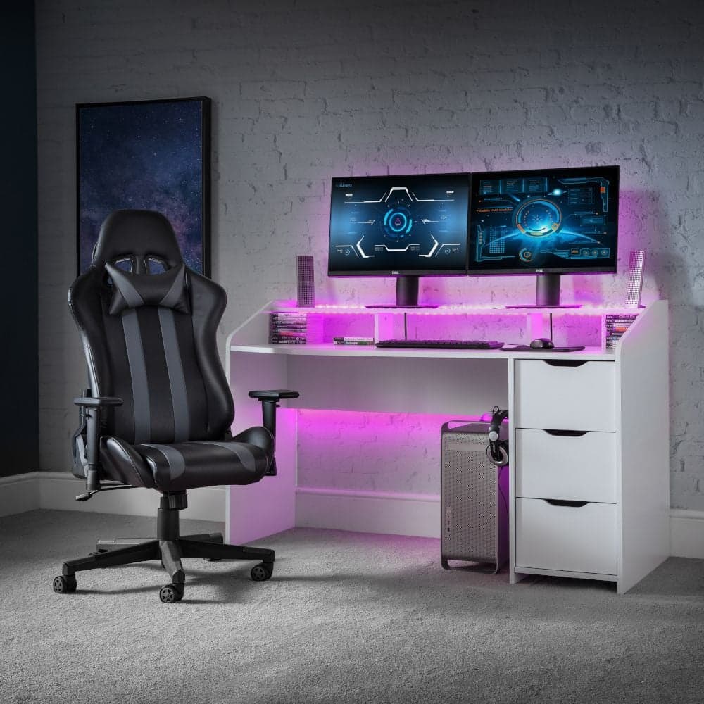 Pink gaming deals desk cheap