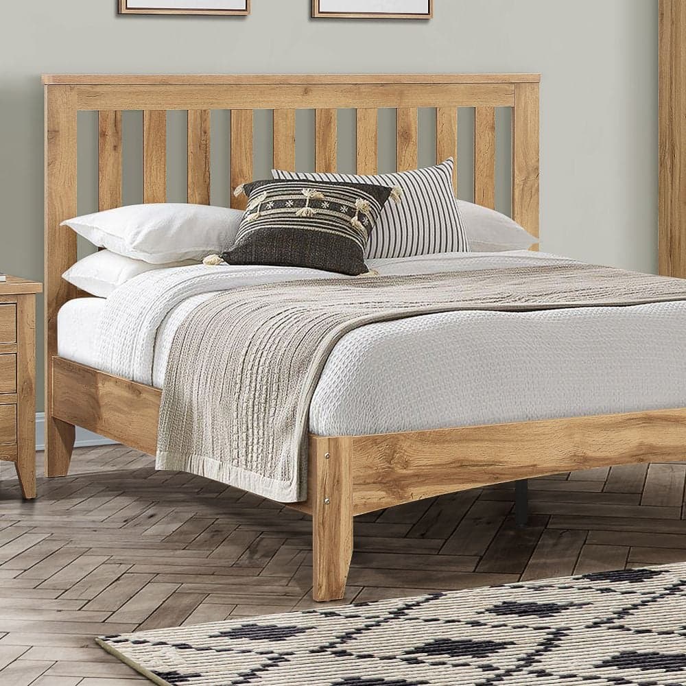Brown wood bed sale