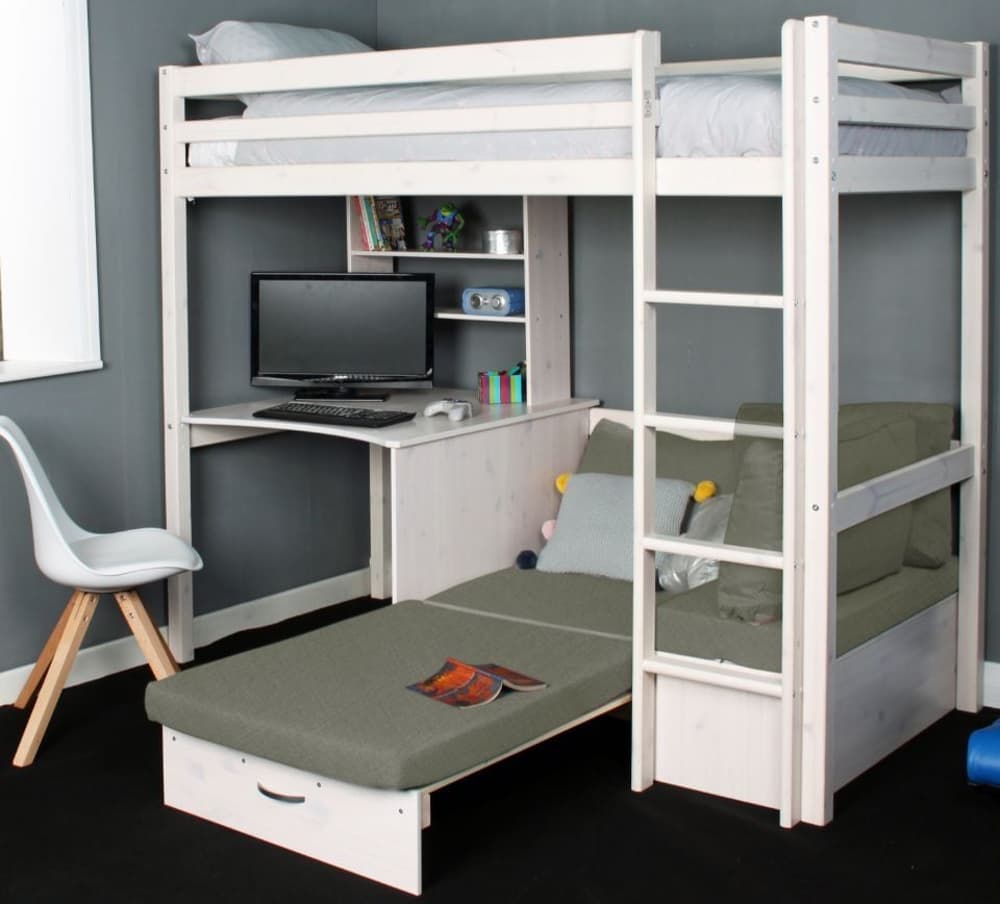 Silver futon cheap