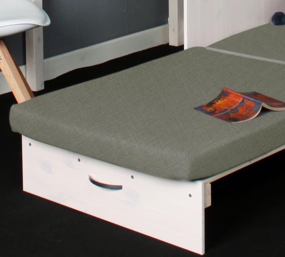 Silver futon on sale