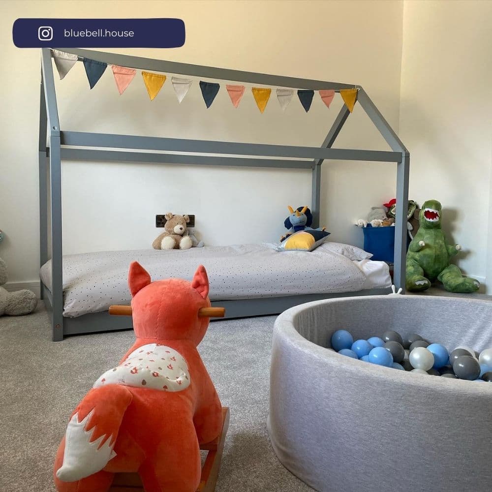 Grey online house bed