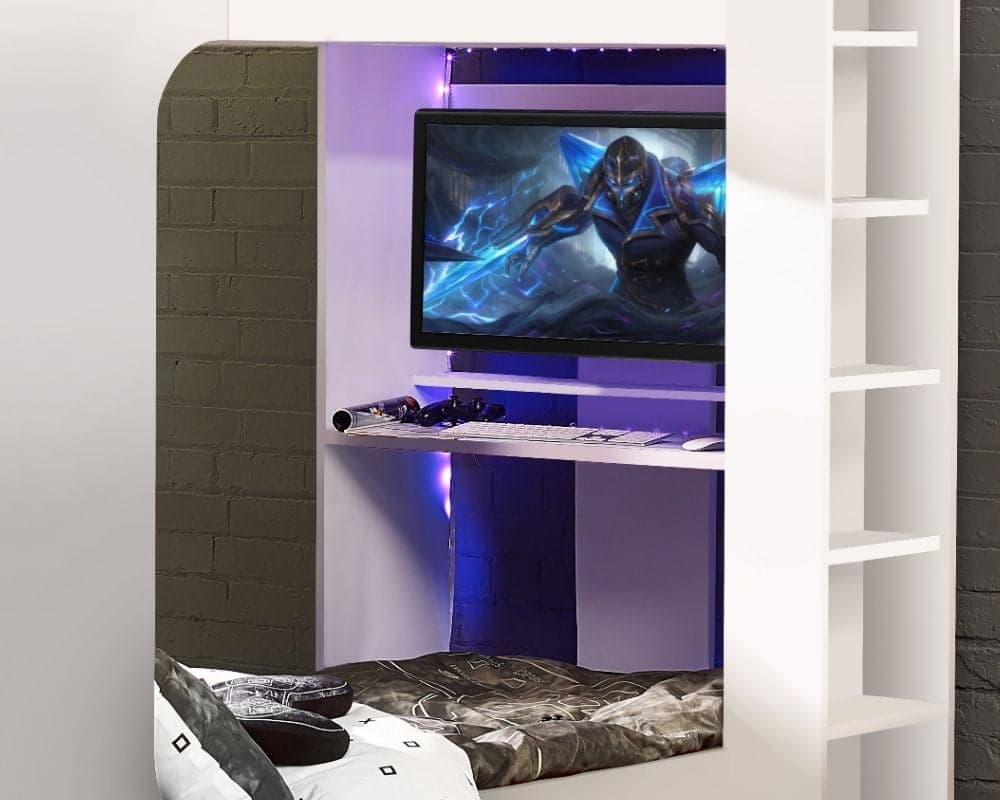 Argos gaming shop bed white