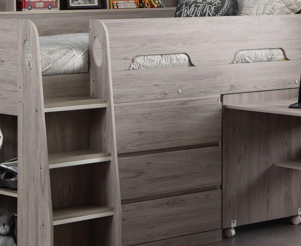 Jupiter grey oak online mid sleeper