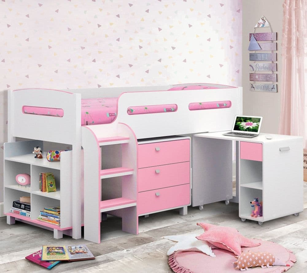 White cabin sales beds