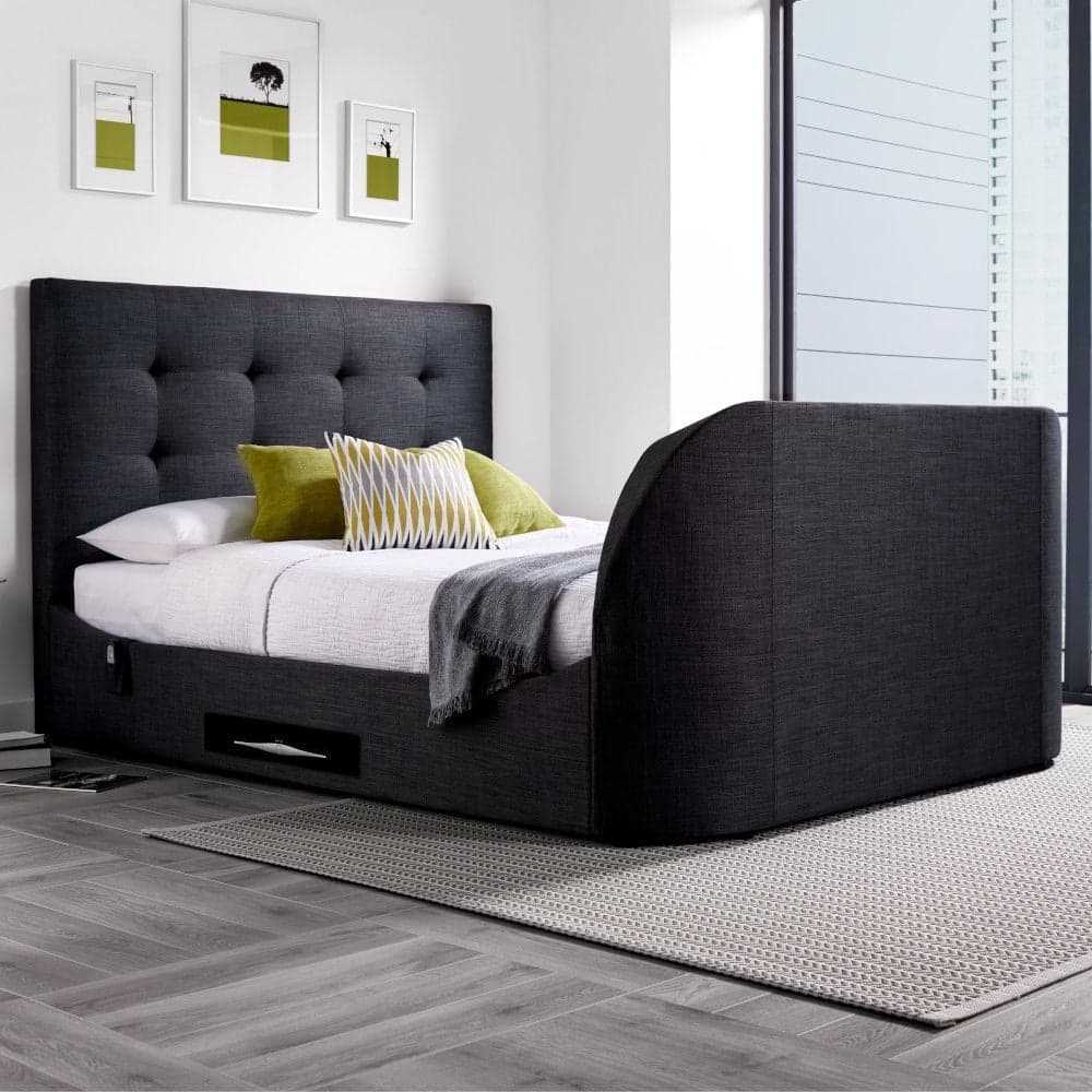 Tv bed with storage and deals mattress