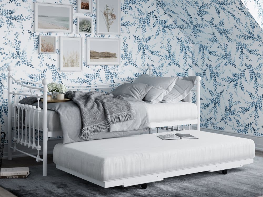 Leaf White Metal Guest Bed Guest Beds Happy Beds