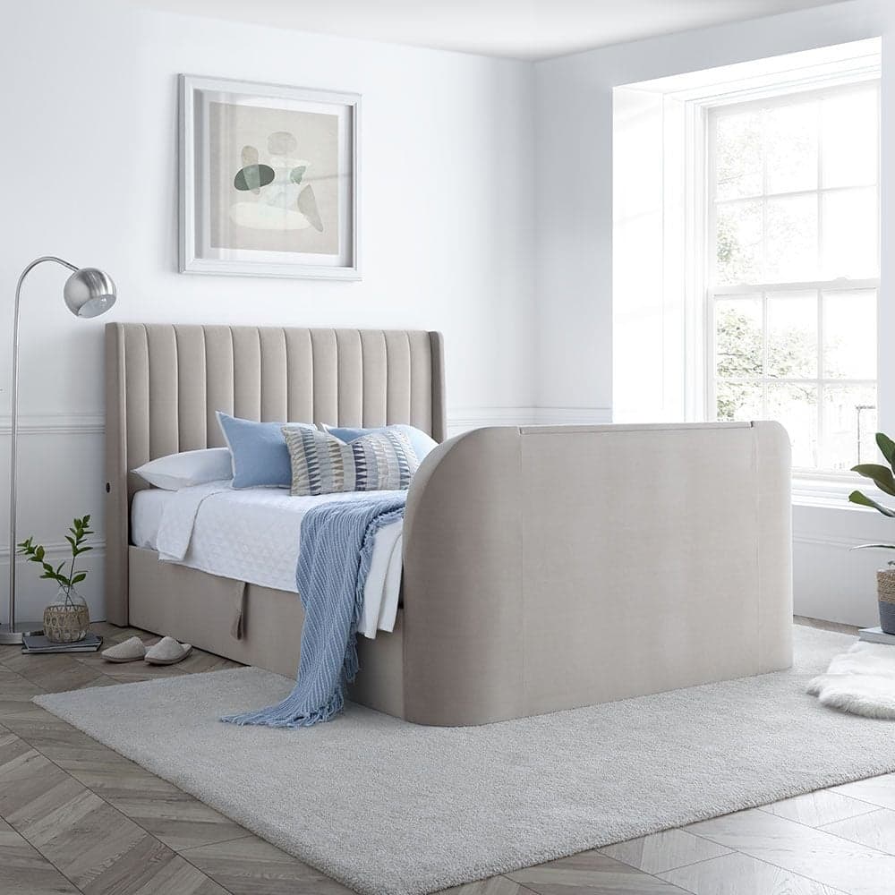 Tv bed ottoman king shop size