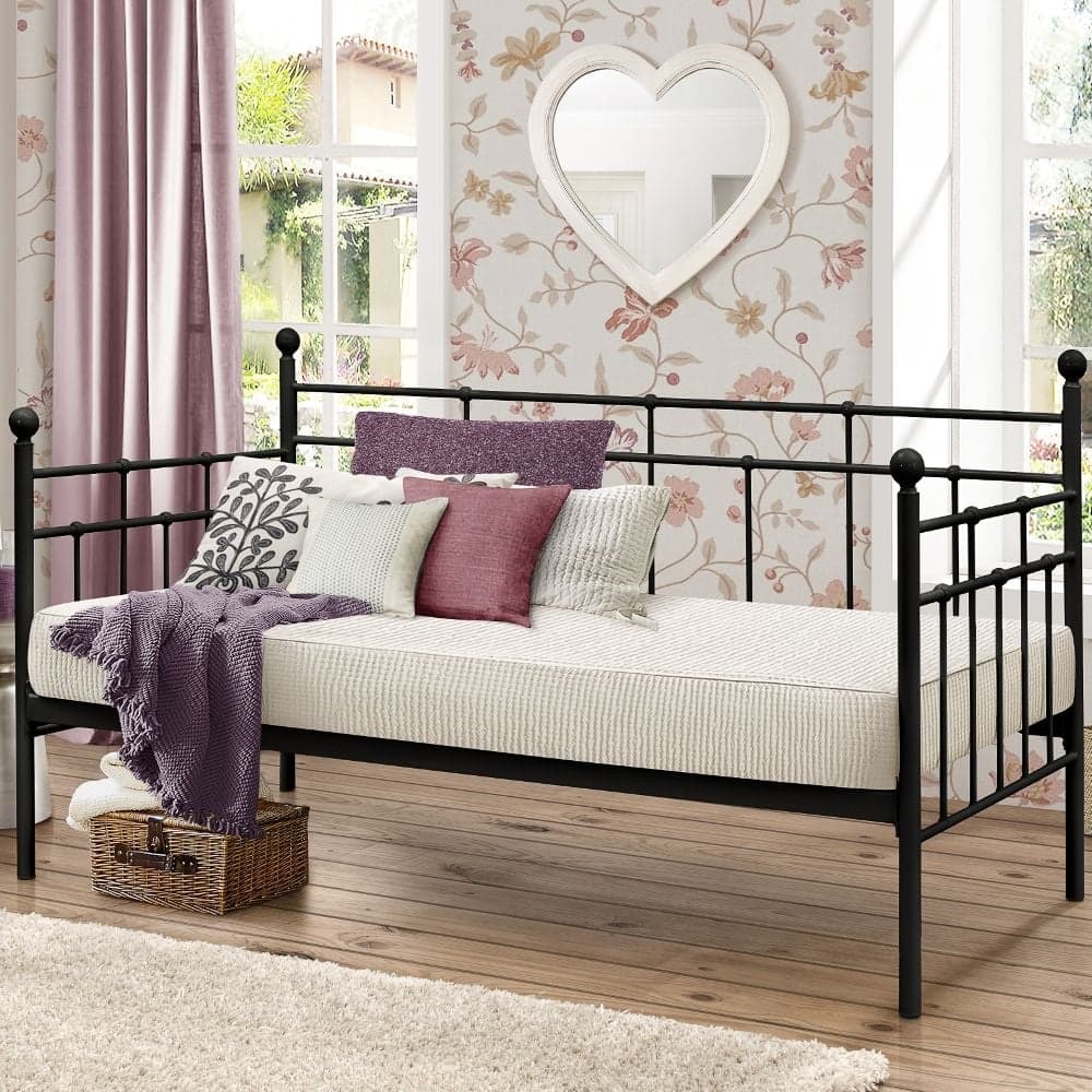 Black single day clearance bed