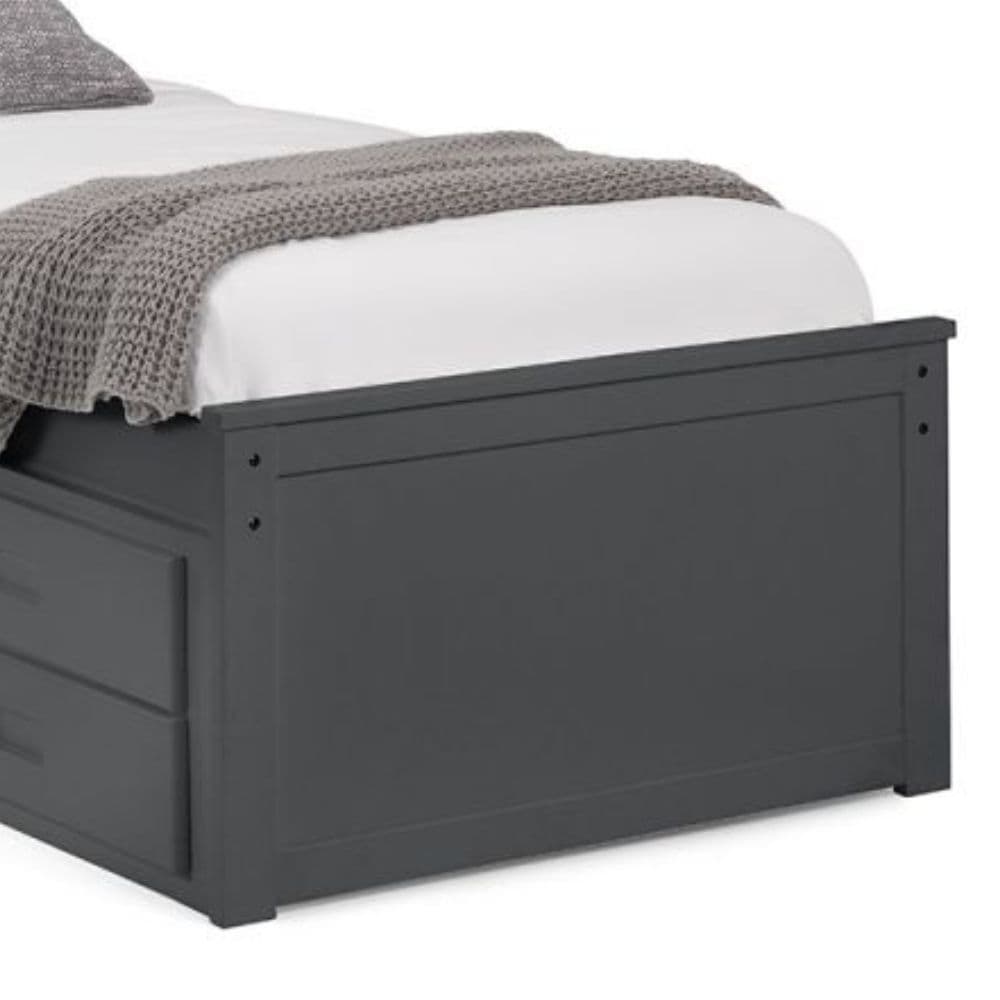 Tall twin bed frame with deals storage