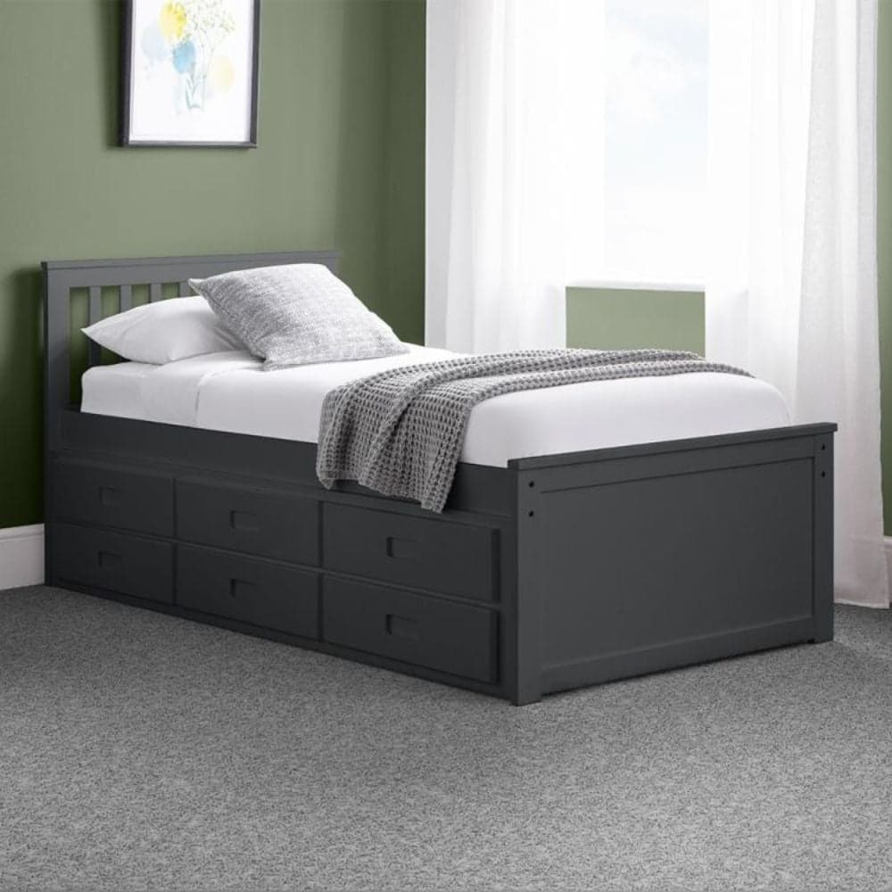 Black trundle bed with deals storage