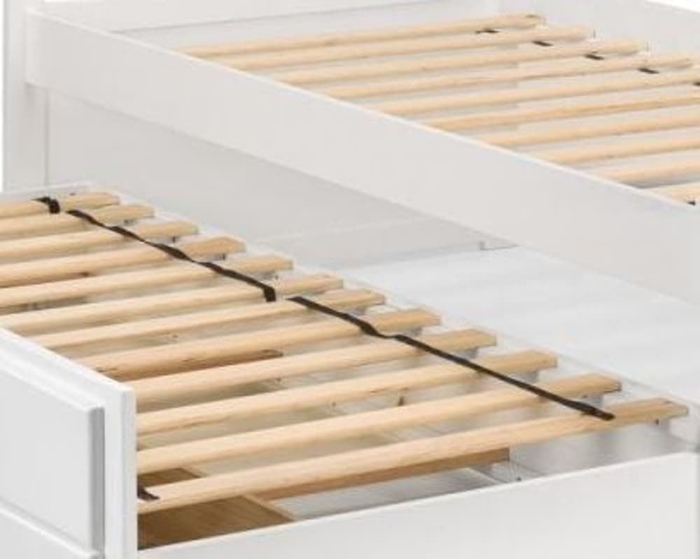 Off white twin bed best sale frame