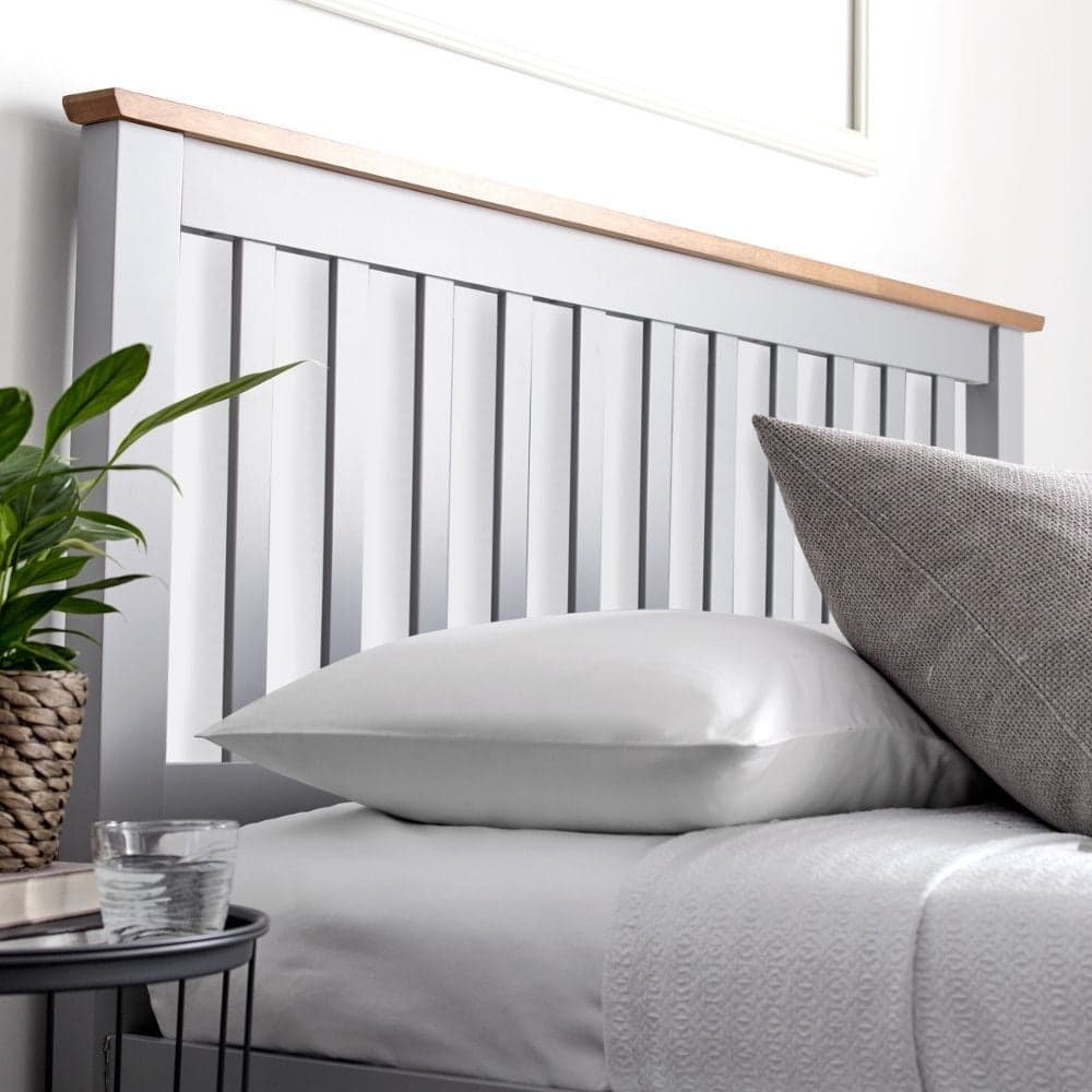 Malmo Grey Wooden Ottoman Bed Happy Beds