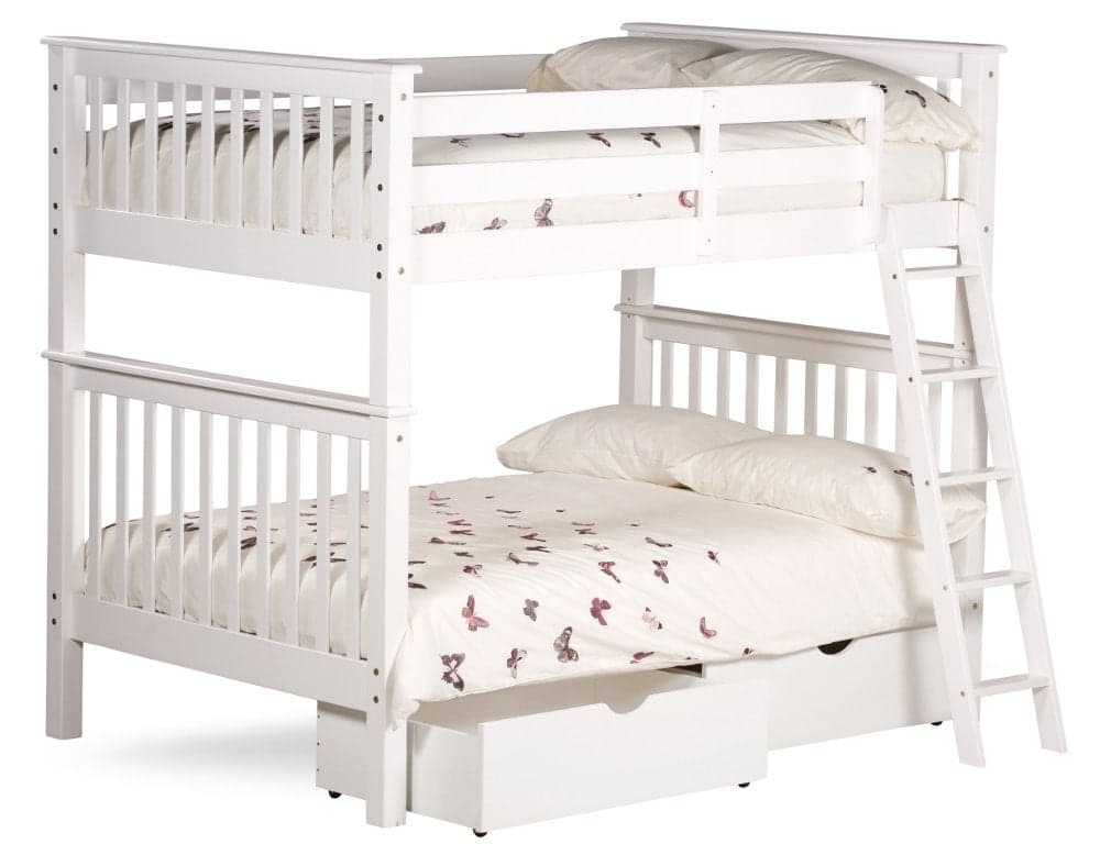 White full size bunk beds cheap