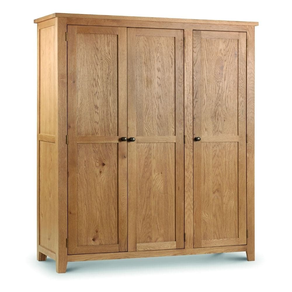 Marlborough Oak 3 Door Wardrobe Happy Beds
