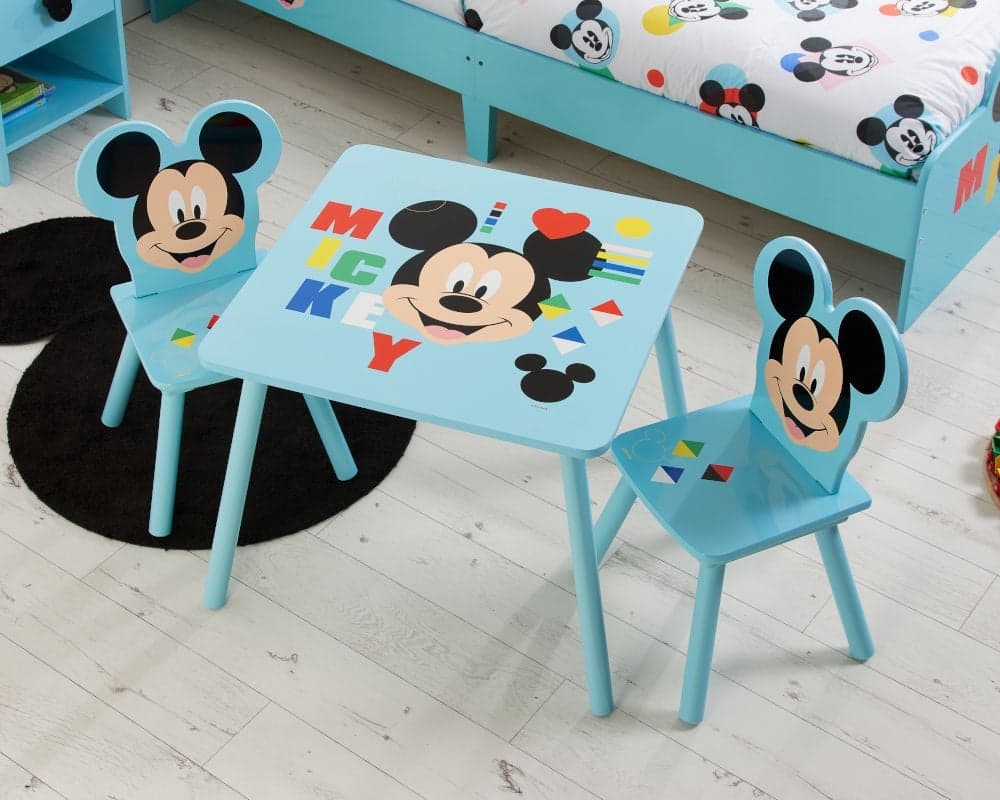 Mickey mouse table chair set discount