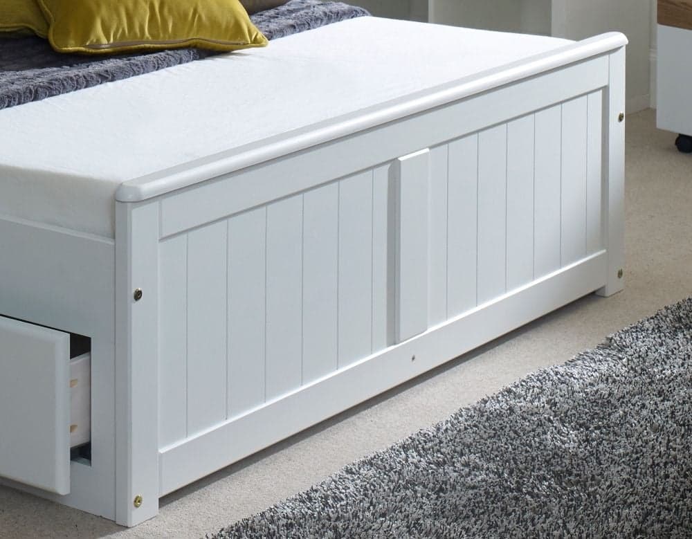 Mission white outlet wooden storage bed